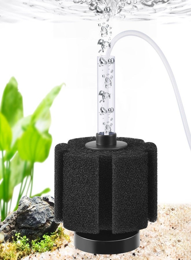 FEDOUR Aquarium Sponge Filter, Ultra Quiet Aeration Bio Sponge Filters for Breeding Fry Shrimp Betta Fish Tank, Efficient Submersible Aquarium Filter for up to 100Gallon Tank (M for up to 50gallon) - Image 1